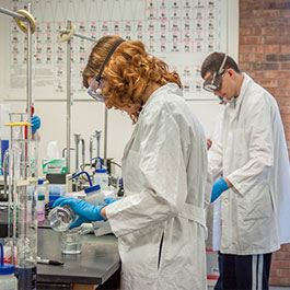students in lab